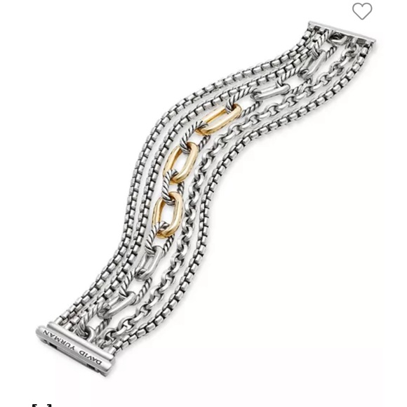 David Yurman Multi-Row Chain Bracelet - Picture 5 of 5